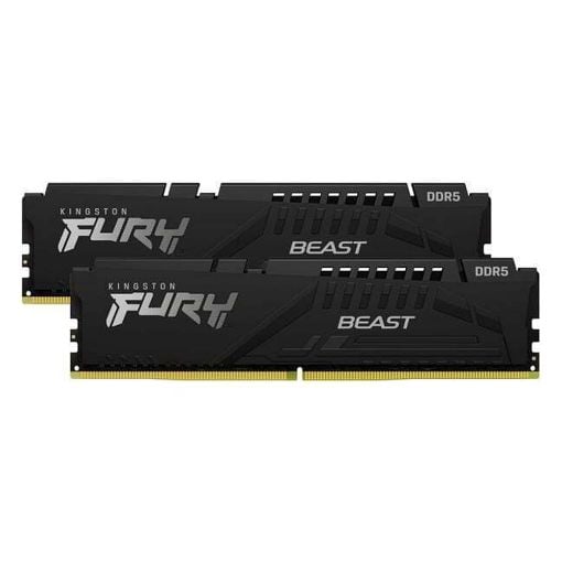Εικόνα της Ram Kingston Fury Beast 64GB (2 x 32GB) DDR5-5600MHz CL36 Black KF556C36BBEK2-64