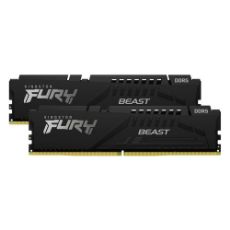 Εικόνα της Ram Kingston Fury Beast 32GB (2 x 32GB) DDR5-5600MHz CL36 RGB Black KF556C36BBEAK2-64