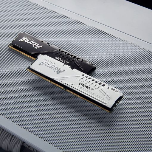 Εικόνα της Ram Kingston Fury Beast 32GB (2 x 16GB) DDR5-5600MHz CL40 White KF556C40BWK2-32