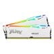 Εικόνα της Ram Kingston Fury Beast 32GB (2 x 16GB) DDR5-5600MHz CL36 RGB White KF556C36BWEAK2-32