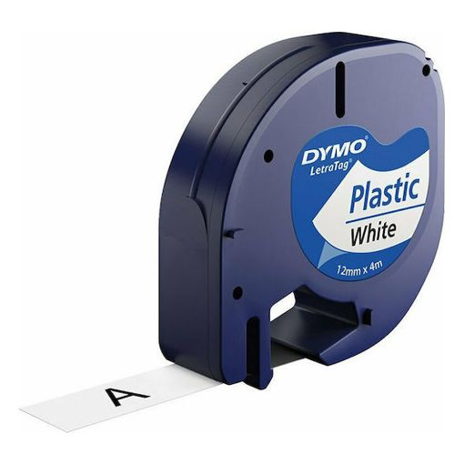 Εικόνα της Πλαστικές Ετικέτες Dymo Letratag White 12mm x 4m 91221 S0721660