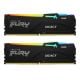 Εικόνα της Ram Kingston Fury Beast 64GB (2 x 32GB) DDR5-6000MHz CL32 RGB Black KF564C32BBEAK2-64