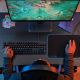 Εικόνα της Gaming Desk Trust GXT 709 Luminus RGB Black 25184