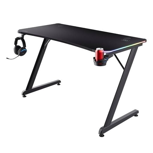 Εικόνα της Gaming Desk Trust GXT 709 Luminus RGB Black 25184