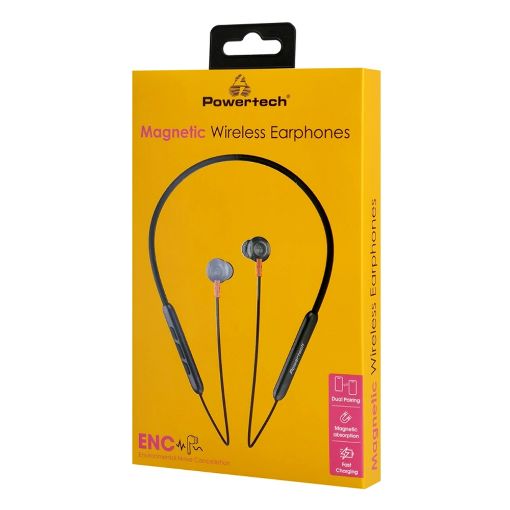 Εικόνα της Earphones Powertech Bluetooth Black PT-1228