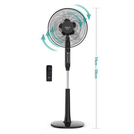 Εικόνα της Ανεμιστήρας Primo 24W 40cm με Τηλεχειριστήριο Μαύρος PRSF-80615D