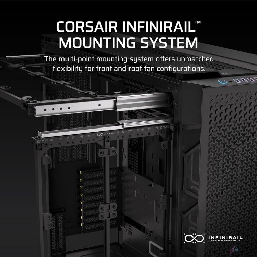Εικόνα της Corsair 9000D RGB iCUE Airlfow Super-Tower Tempered Glass Black CC-9011273-WW