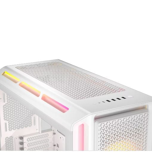 Εικόνα της Corsair 5000T LX RGB iCUE Tempered Glass White CC-9011299-WW
