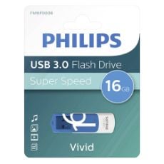 Εικόνα της Philips Vivid 16GB USB 3.0 Blue FM16FD00B/00