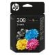 Εικόνα της Μελάνι HP 308 2-Pack Black/Tri-Color 6L6S6UE