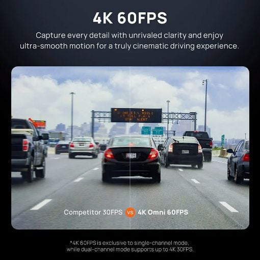 Εικόνα της Σετ Κάμερα DVR Αυτοκινήτου 70mai 4K Omni 360° & Camera RC14 Black X800-2
