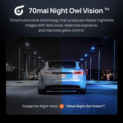 Εικόνα της Σετ Κάμερα DVR Αυτοκινήτου 70mai 4K Omni 360° & Camera RC14 Black X800-2