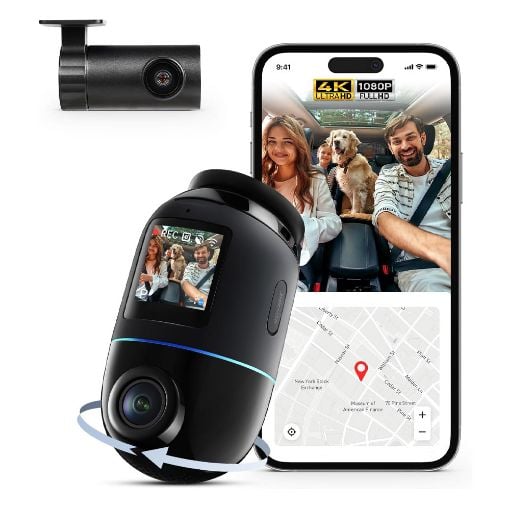 Εικόνα της Σετ Κάμερα DVR Αυτοκινήτου 70mai 4K Omni 360° & Camera RC14 Black X800-2