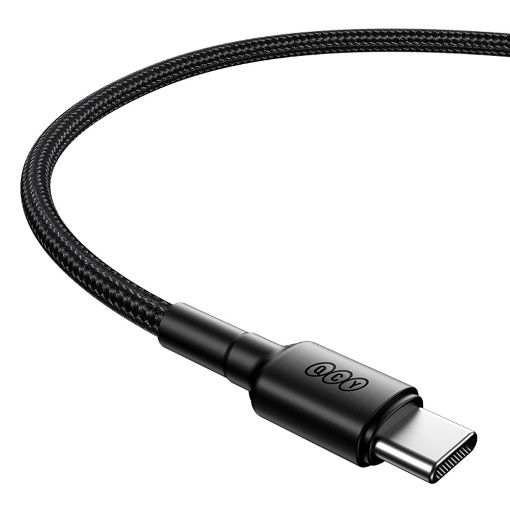 Εικόνα της Καλώδιο QCY USB-A Male to USB-C Male Braided 1,2m QCY-DC05