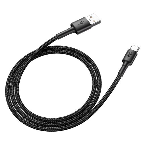 Εικόνα της Καλώδιο QCY USB-A Male to USB-C Male Braided 1,2m QCY-DC05