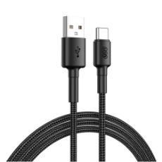 Εικόνα της Καλώδιο QCY USB-A Male to USB-C Male Braided 1,2m QCY-DC05
