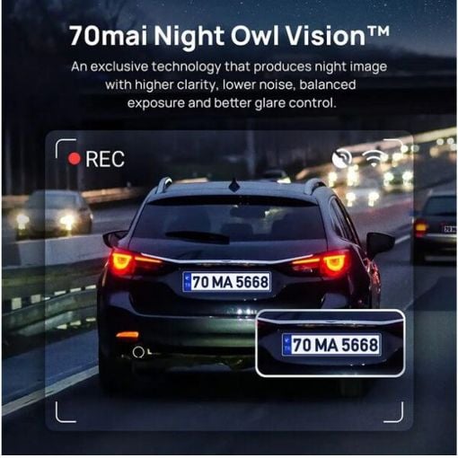 Εικόνα της Σετ Κάμερα DVR Αυτοκινήτου 70mai A400 & Camera RC09 Gray