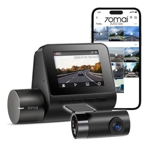 Εικόνα της Σετ Κάμερα DVR Αυτοκινήτου 70mai A200 & Camera RC11 Black