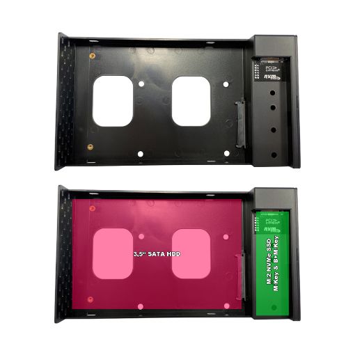 Εικόνα της Clone & Docking Station LC Power USB 3.2 Gen2 3.5″ SATA HDD & NVMe M.2 SSD LC-DOCK-C-35-M2