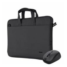 Εικόνα της Τσάντα Notebook 16" Trust Bologna Eco & Ασύρματο Ποντίκι Black 24988
