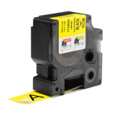 Εικόνα της Ταινία Ετικετογράφου Dymo Rhino Flexible Nylon Black On Yellow 24mm x 3.5m 1734525