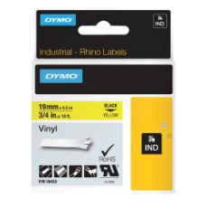 Εικόνα της Ταινία Ετικετογράφου Dymo Rhino Vinyl Black On Yellow 19mm x 5.5m 18433 S0718470