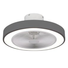 Εικόνα της Ανεμιστήρας Οροφής Estia Halo Flow 50cm με Φως & Τηλεχειριστήριο Γκρι 06-30162