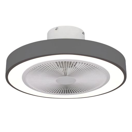 Εικόνα της Ανεμιστήρας Οροφής Estia Halo Flow 50cm με Φως & Τηλεχειριστήριο Γκρι 06-30162