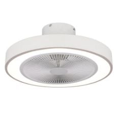 Εικόνα της Ανεμιστήρας Οροφής Estia Halo Flow 50cm με Φως & Τηλεχειριστήριο Λευκό 06-30155