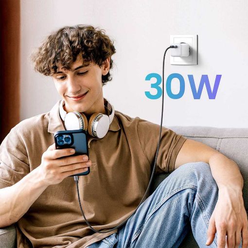Εικόνα της Φορτιστής Ugreen X513 USB-C GaN 30W White 65009