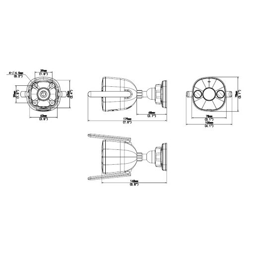 Εικόνα της Outdoor Wireless IP Camera Uniarch Uho-B2D-M3F3D 3MP