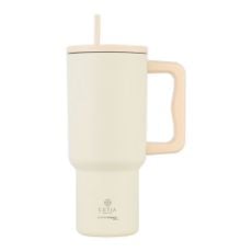Εικόνα της Θερμός Estia Straw Tumbler XL Save The Aegean 900ml Lily White 01-32128