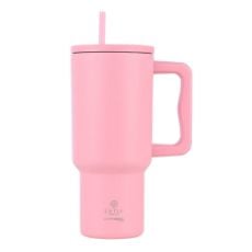 Εικόνα της Θερμός Estia Straw Tumbler XL Save The Aegean 900ml Blossom Rose 01-32142