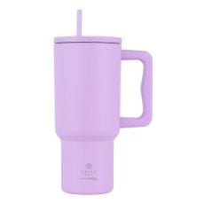 Εικόνα της Θερμός Estia Straw Tumbler XL Save The Aegean 900ml Lavender Purple 01-32159