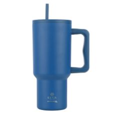 Εικόνα της Θερμός Estia Straw Tumbler XL Save The Aegean 900ml Denim Blue 01-32166