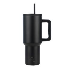 Εικόνα της Θερμός Estia Straw Tumbler XL Save The Aegean 1200ml Midnight Black 01-32180