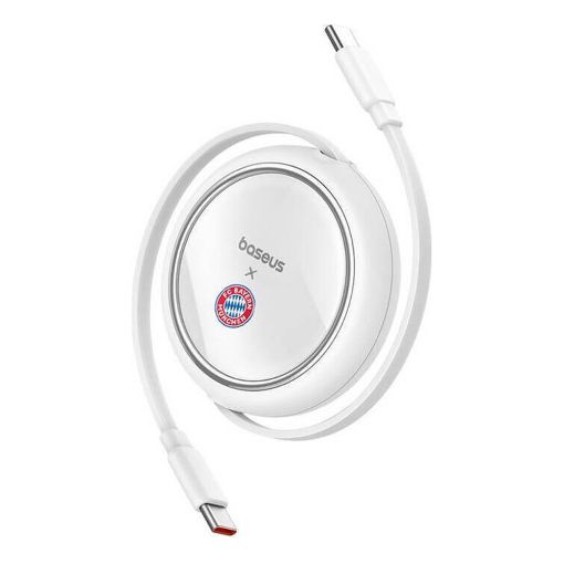 Εικόνα της Καλώδιο Baseus USB-C to USB-C Free2Pull 100W 1m Bayern Edition Λευκό P10364500213-Z2