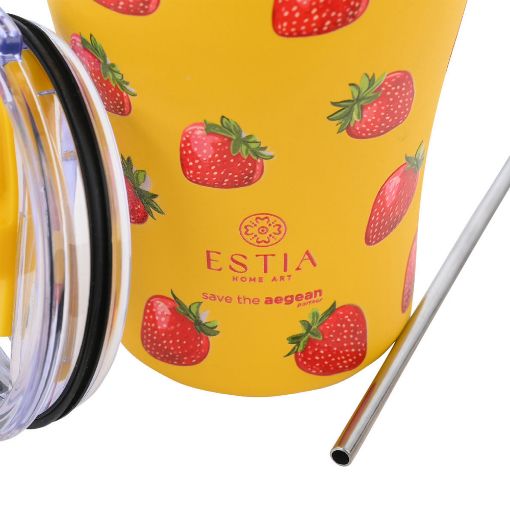 Εικόνα της Ποτήρι Θερμός Estia Coffee Mug Save The Aegean 350ml Berry Bright 01-31688