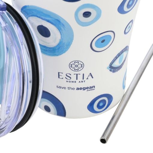 Εικόνα της Ποτήρι Θερμός Estia Coffee Mug Save The Aegean 350ml Spirit of Luck 01-31749