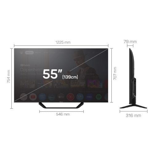 Εικόνα της Τηλεόραση Tesla 55E655BUS 55" 4K  UHD DLED Google TV HDR