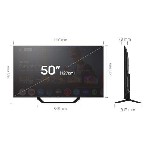 Εικόνα της Τηλεόραση Tesla 50E655BUS 50" 4K  UHD DLED Google TV HDR