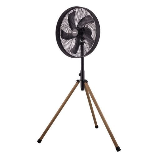 Εικόνα της Ανεμιστήρας Primo 70W 45cm Μεταλλικός με Wooden Finish Τρίποδο Μαύρος PRSF-80580