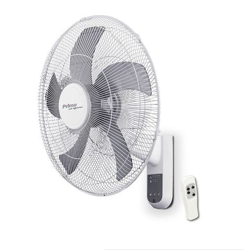 Εικόνα της Ανεμιστήρας Τοίχου Primo 15833R 75W 45cm με Τηλεχειριστήριο Λευκός