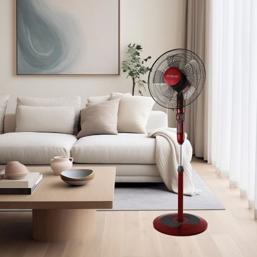 Εικόνα της Ανεμιστήρας Primo 60W 40cm Κόκκινο/Μαύρο PRSF-80503