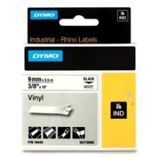 Εικόνα της Ταινία Ετικετογράφου Dymo Vinyl 9mm x 5.5m Black On White 18443 S0718580