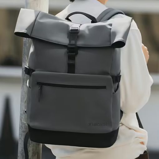 Εικόνα της Τσάντα Πλάτης Xiaomi Roll Top Casual 23lt με Θήκη Laptop 15.6" Grey BHR9055GL