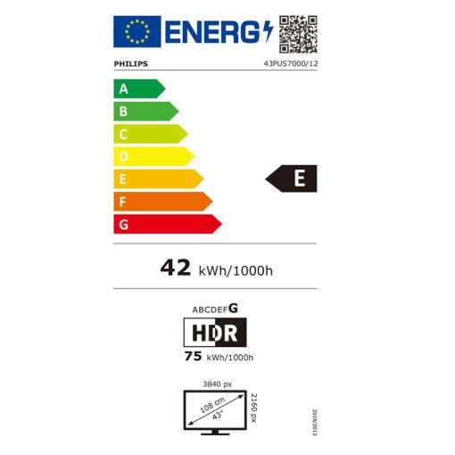 Εικόνα της Τηλεόραση Philips 43PUS7000/12 43" Smart 4K LED 60Hz