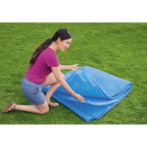 Εικόνα της Κάλυμμα Πισίνας Bestway Flowclear PE Διαμέτρου 210cm Στρογγυλό Μπλε 58060