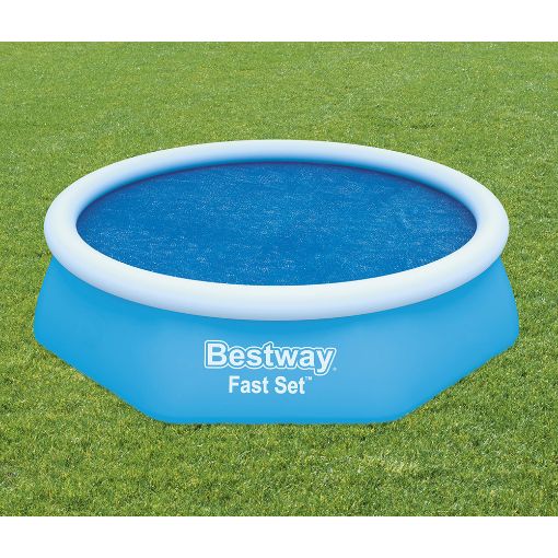 Εικόνα της Κάλυμμα Πισίνας Bestway Flowclear PE Διαμέτρου 210cm Στρογγυλό Μπλε 58060