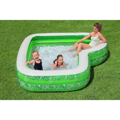 Εικόνα της Πισίνα Bestway Tropical Paradise Family Φουσκωτή 231 x 231 x 51 cm Πράσινη 54336